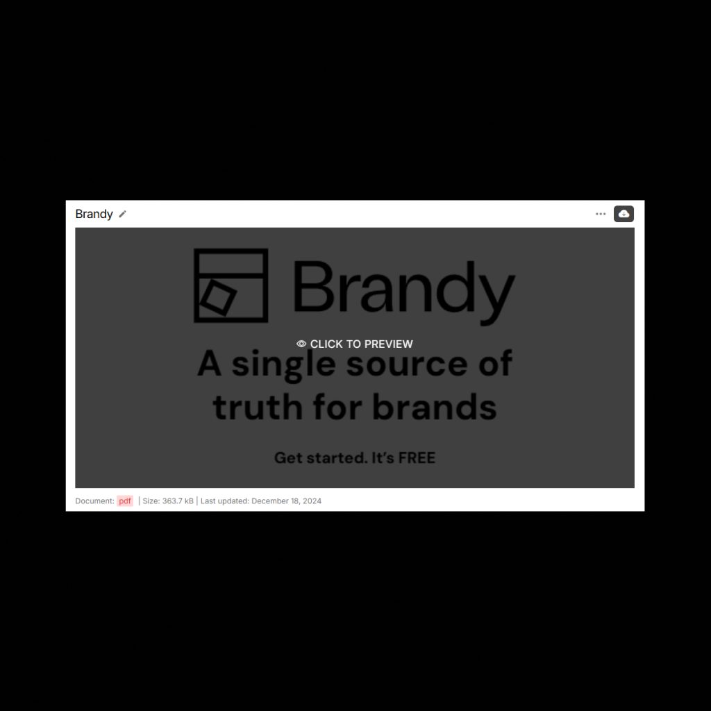 Preview files on Brandy